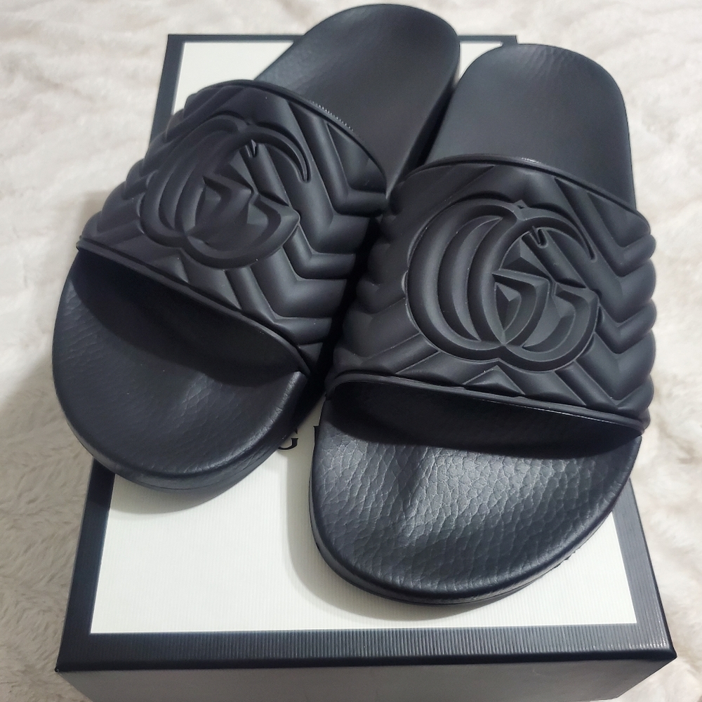 Black Gucci Sandals